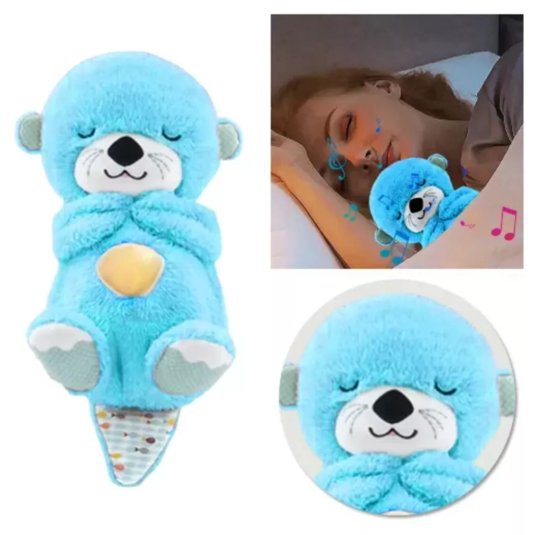 Nutria de Peluche Calmante Azul 